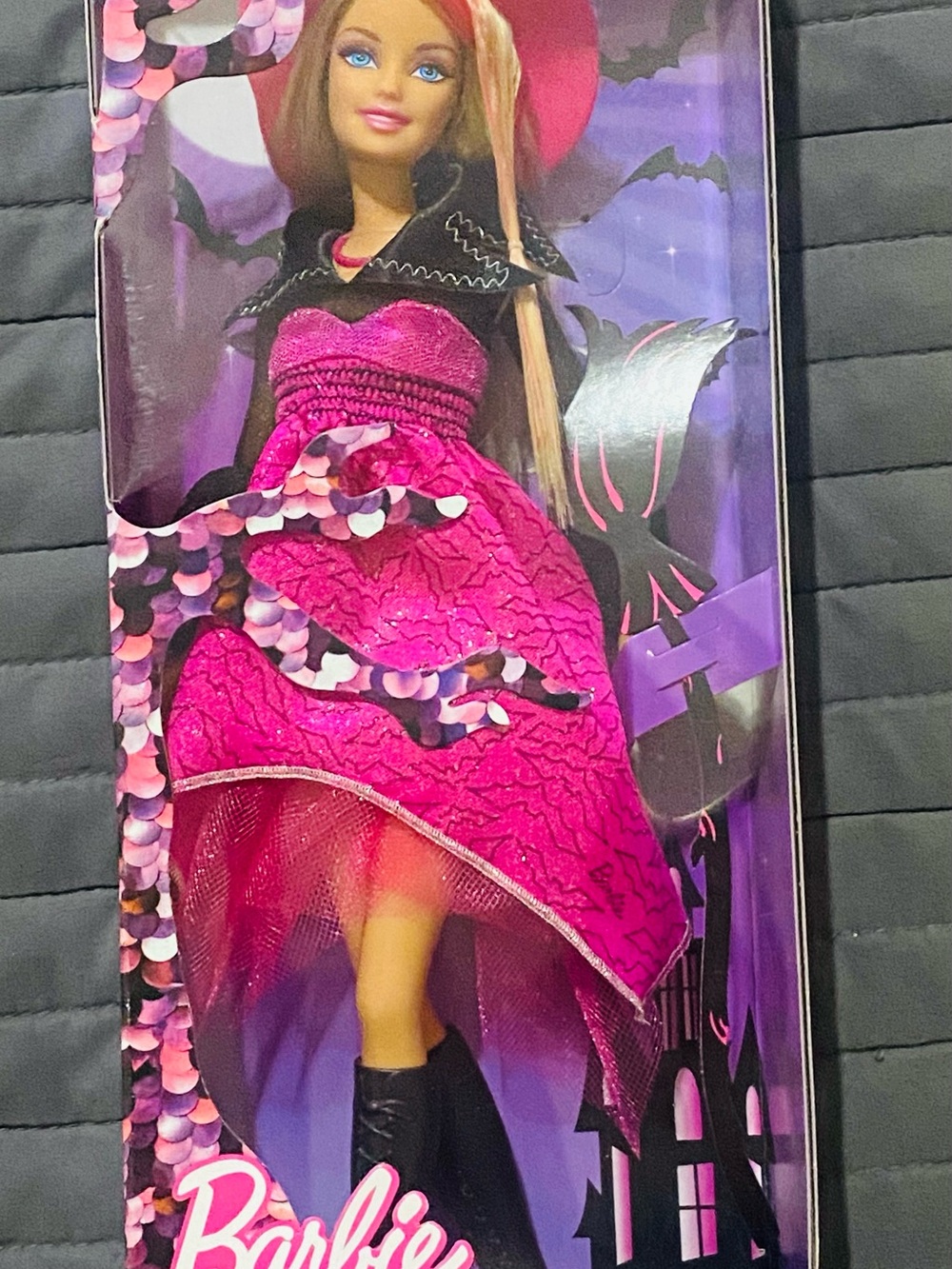 Barbie Hot Pink and Black High-Low Party Dress